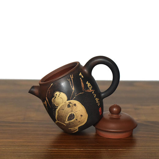 建水紫陶 三金壶 商品图4