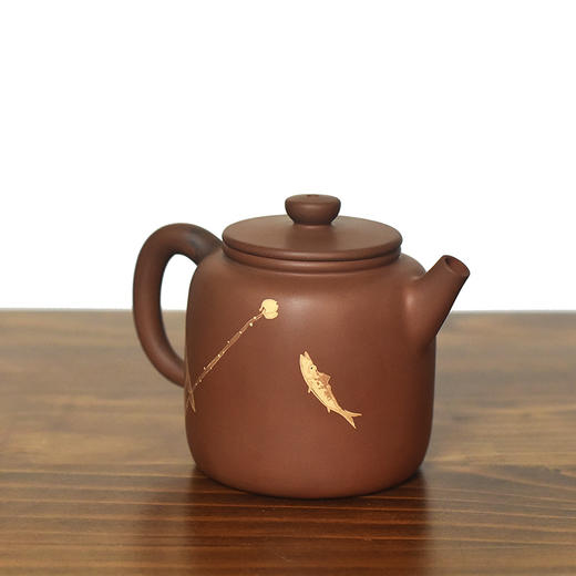 建水紫陶 三金壶 商品图3