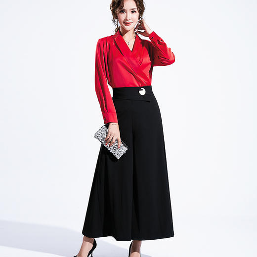 SFY-6239秋季新款复古韩版垂感衬衫 商品图0