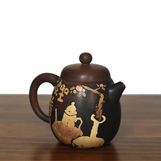 建水紫陶 三金壶 商品图3