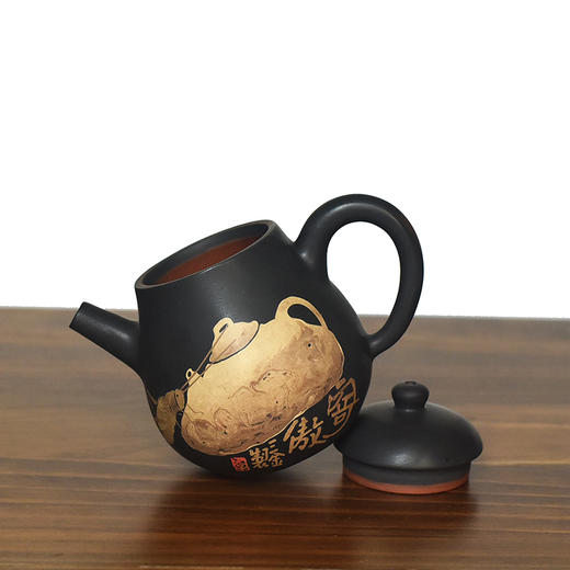 建水紫陶 三金壶 商品图4