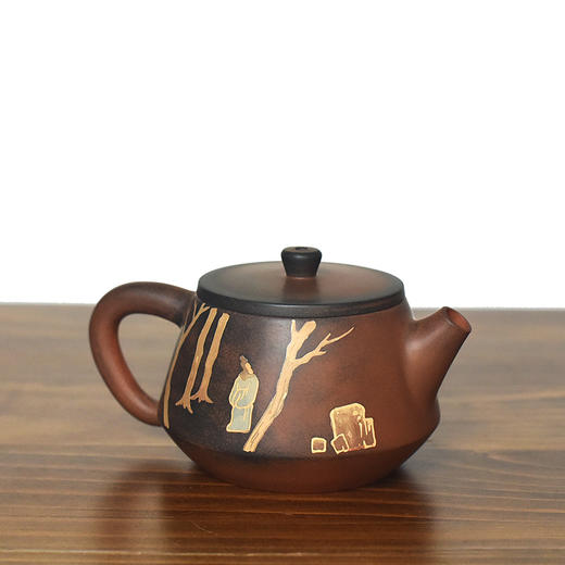 建水紫陶 三金壶 商品图3