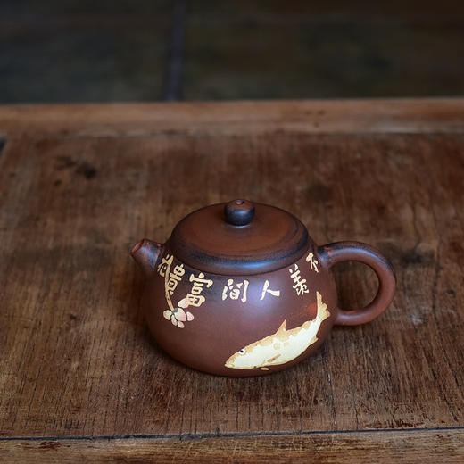 建水紫陶 三金壶 商品图4