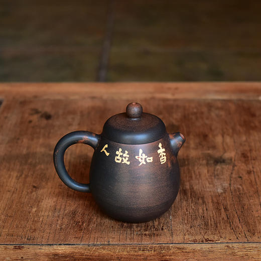 建水紫陶 三金壶 商品图3