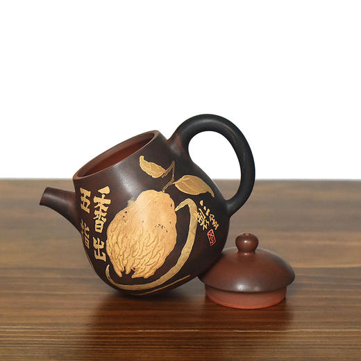 建水紫陶 三金壶 商品图4