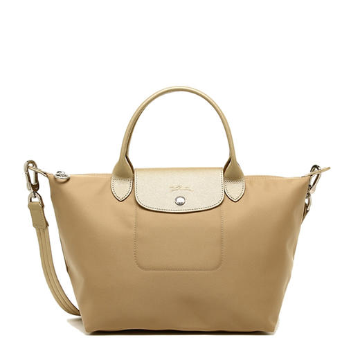 【香港直邮】Longchamp 珑骧 女士金色织物单肩手提斜挎包 1512578124 商品图0