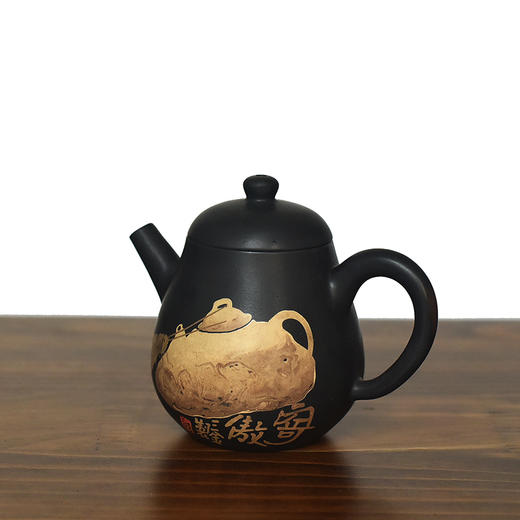 建水紫陶 三金壶 商品图3
