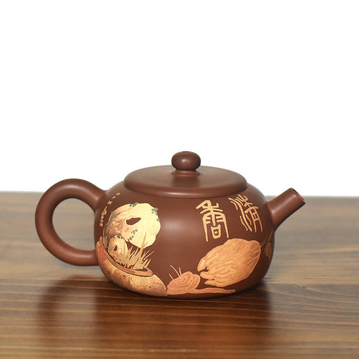 建水紫陶 三金壶 商品图0