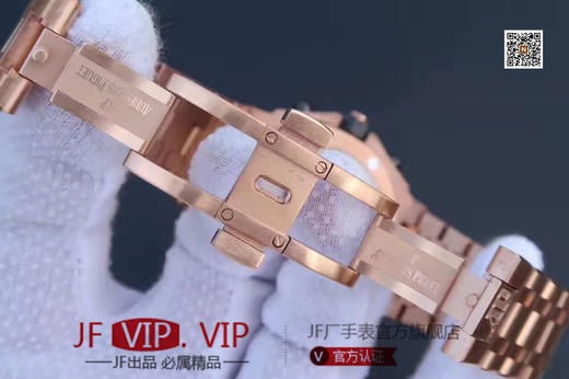 JF爱彼26470st 土豪玫瑰金 搭载复刻原版3126全自动机械机芯 1比1超级复刻透底，镀18K玫瑰金精钢表带，高端大气男士手表 商品图8