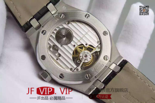 TF爱彼皇家橡树系列 真陀飞轮，手动陀飞轮。正品开模，蓝宝石双面，原装扣。精钢外壳，透底，男表，小牛皮表带！ 商品图3