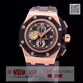 JF爱彼ap26290RO 锻造碳纤维及按钮 自制原装Cal.3126/3840计时自动机械机芯原装一比一44毫米直径，透底！乱真！高富帅必购男士表款！