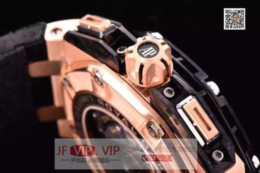 JF爱彼ap26290RO 锻造碳纤维及按钮 自制原装Cal.3126/3840计时自动机械机芯原装一比一44毫米直径，透底！乱真！高富帅必购男士表款！ 商品图5