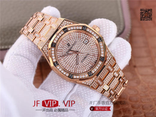 TZ爱彼皇家橡树系列15452男装满天星钻表，手工镶嵌1000多颗莫桑钻，搭载进口9015机芯改原装3120自动机械机芯 商品图2