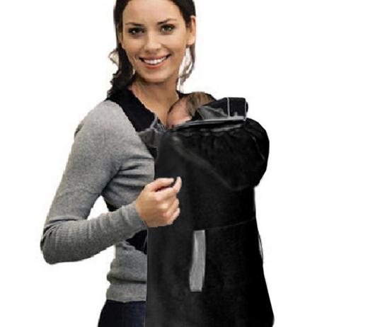 【婴儿用品】。婴儿背带腰凳保暖披风 灰黑2色挡风披毯绒斗篷加厚绒布婴儿抱毯 商品图1