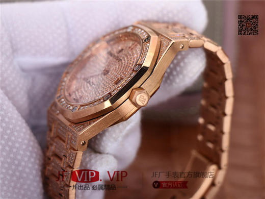 TZ爱彼皇家橡树系列15452男装满天星钻表，手工镶嵌1000多颗莫桑钻，搭载进口9015机芯改原装3120自动机械机芯 商品图4