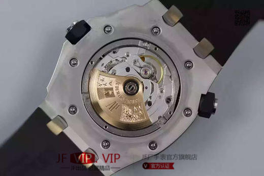 N爱彼15703满钻终极V8版！外壳为316L精钢并手工镶嵌锆石，锆石仅次于钻石的亮度！男表，不透底，全自动机械机芯，硅胶表带！ 商品图3