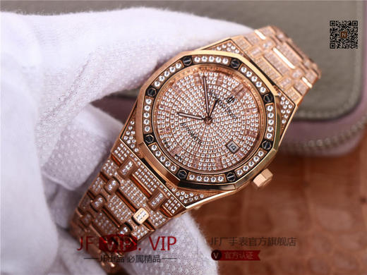 TZ爱彼皇家橡树系列15452男装满天星钻表，手工镶嵌1000多颗莫桑钻，搭载进口9015机芯改原装3120自动机械机芯 商品图1