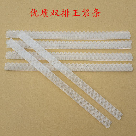 【正品保证】汪氏蜂具双排王浆条优质台基条育王台蜂王台养蜂专用取浆条63孔白色 商品图2