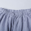 绽放D904朵/素衣/2019秋新款松紧腰蕾丝拼接苎麻宽松休闲阔腿裤女 商品缩略图1