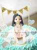 翻糖 小女孩 蓝色 商品缩略图1
