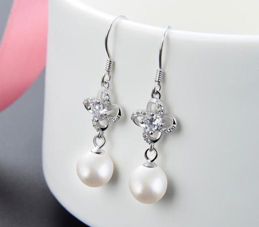 【首饰】爆款配饰长款s925纯银流苏耳环耳坠 商品图0