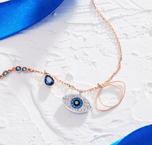【首饰】。恶魔之眼项链女时尚气质饰品短款锁骨链时尚款韩版 商品图2
