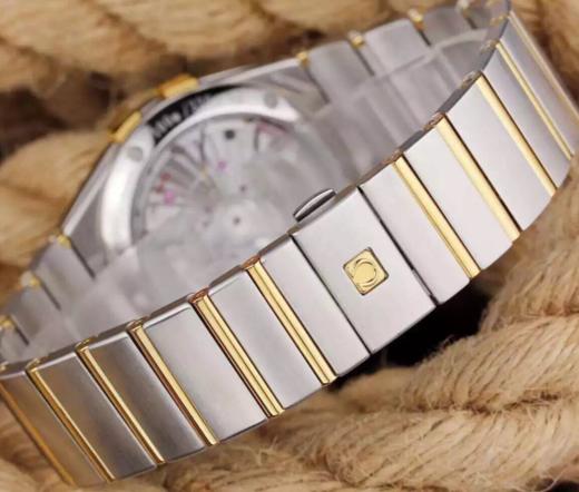 V6欧米茄星座系列123.20.35.20.02.002机械男士手表，大号38.5mm，小号35.5mm。精钢镀18k表链表壳，8500全自动机械机芯，蓝宝石镜面 商品图2