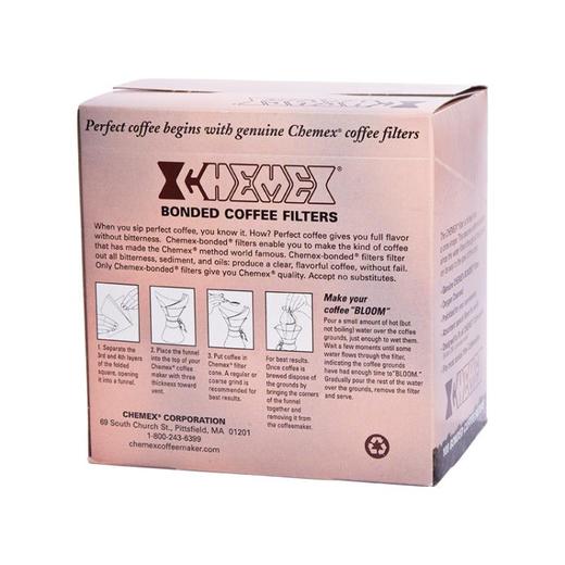 Chemex 预折叠正方形滤纸 （无漂白）【此设备同于商业用途】 商品图1