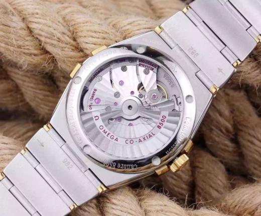 V6欧米茄星座系列123.20.35.20.02.002机械男士手表，大号38.5mm，小号35.5mm。精钢镀18k表链表壳，8500全自动机械机芯，蓝宝石镜面 商品图1