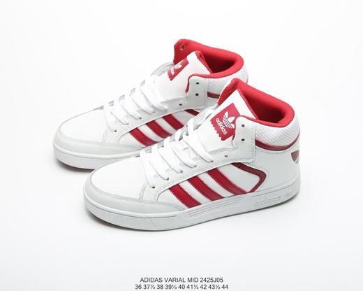 阿迪达斯ADIDAS VARIAL MID三叶草高帮皮面校园休闲时尚百搭透气个性板鞋 商品图4