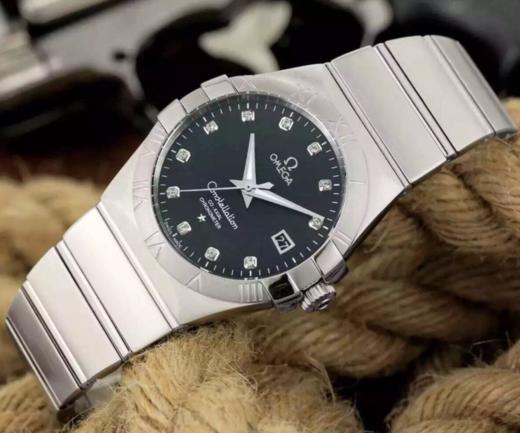 V6欧米茄星座系列123.10.38.21.52.001机械男士手表，大号38.5mm，小号35.5mm。精钢镀18k表链表壳，8500全自动机械机芯 商品图0