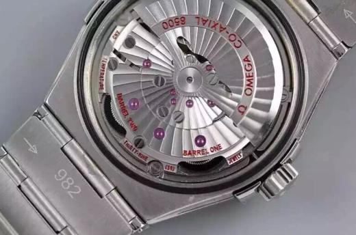 V6欧米茄星座系列123.10.38.21.52.001机械男士手表，大号38.5mm，小号35.5mm。精钢镀18k表链表壳，8500全自动机械机芯 商品图4