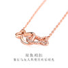 T400双鱼纯银项链女小众品牌锁骨链韩版简约个性潮网红吊坠 商品缩略图3