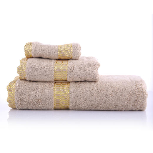 MMJ-003 竹纤维毛浴巾三件套（方巾+面巾+浴巾） 商品图2