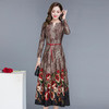 YWE-LFDS-YY19B39新款豹纹气质修身连衣裙 商品缩略图3