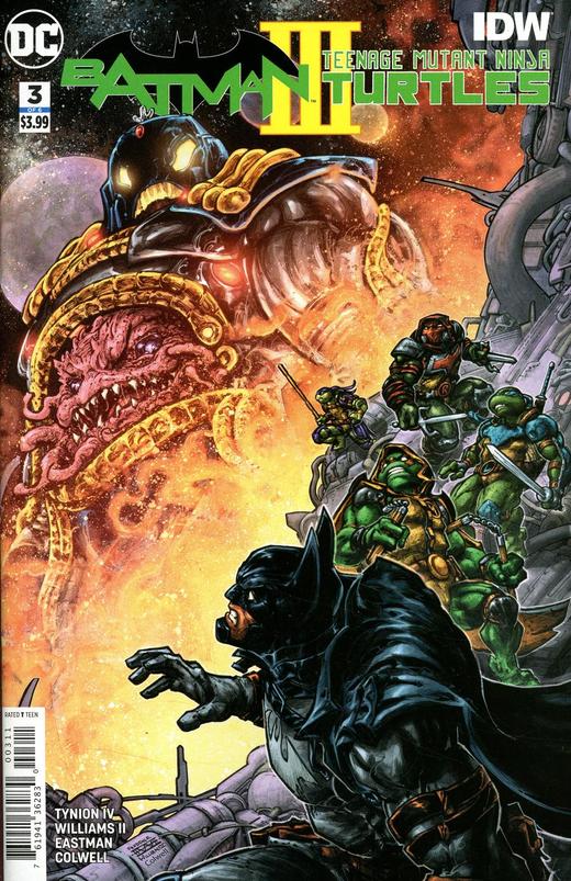 蝙蝠侠/忍者神龟 V3 斜线 Batman Teenage Mutant Ninja Turtles III（2019）普封 商品图3