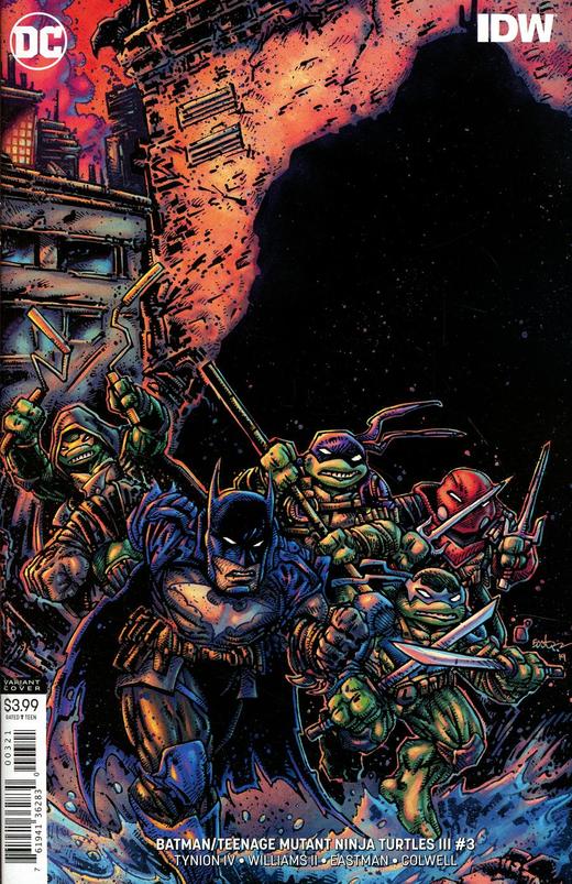蝙蝠侠/忍者神龟 V3 斜线 Batman Teenage Mutant Ninja Turtles III（2019）变体 商品图3