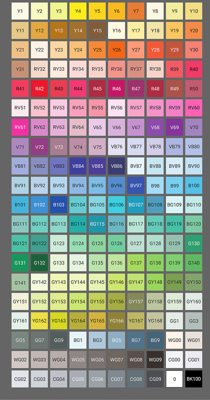 touchmark t6全新色系马克笔