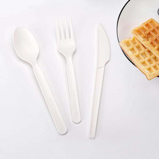 喇叭花PLA环保刀叉勺 商品图3
