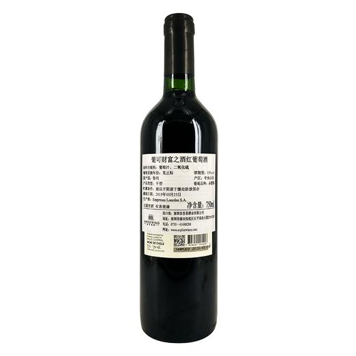 智利葡可财富之酒红葡萄酒13度750ml 商品图1