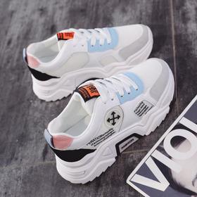 。【女鞋】.老爹鞋女秋季款韩版百搭透气学生增高运动休闲鞋女跑步鞋