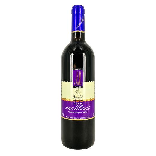 山东小木船2009干红葡萄酒13度750m 商品图0