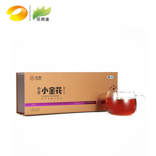 黑茶 中茶小金花 2018年 金花茯茶散茶 120g（4g*30泡）（赠16g小金花品鉴装+泡茶杯） 商品图0