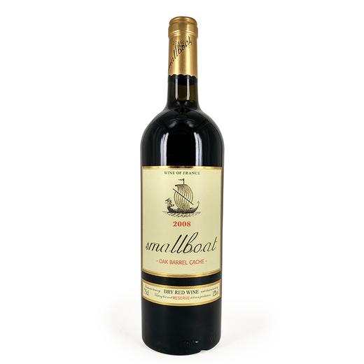 山东小木船2008干红葡萄酒12度750ml 商品图0