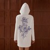 手绘印花白棉长卫衣 商品缩略图3