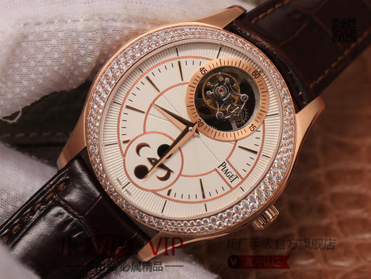 R8伯爵BIack Tie系列超薄月相陀飞轮腕表，搭载全部伯爵642P超薄手动上链月相陀飞轮机芯：（机芯功能同步正品。) 商品图3