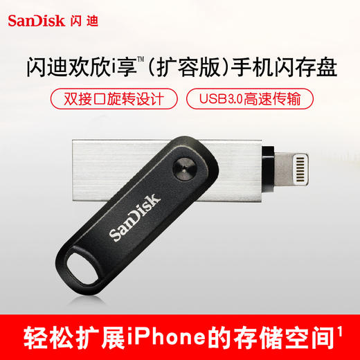 SanDisk闪迪苹果手机U盘256G闪存金属usb3.0优盘iphone/ipad 商品图2
