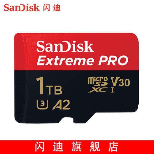 SanDisk闪迪 1TB无人机TF卡手机内存卡micro sd卡 A2相机卡存储卡 商品图1