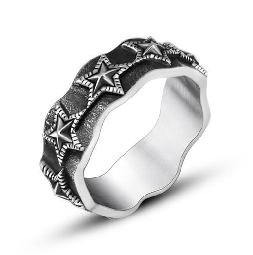 【首饰】星星戒指 韩版潮流款式 情侣对戒 商品图0