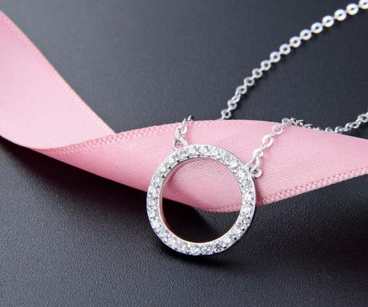 【首饰】s925纯银锁骨项链吊坠套链 商品图1